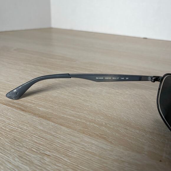 Ray-Ban RB3528 029/9A Sunglasses Gray FRAMES ONLY 58-17-145 READ - Picture 10 of 10